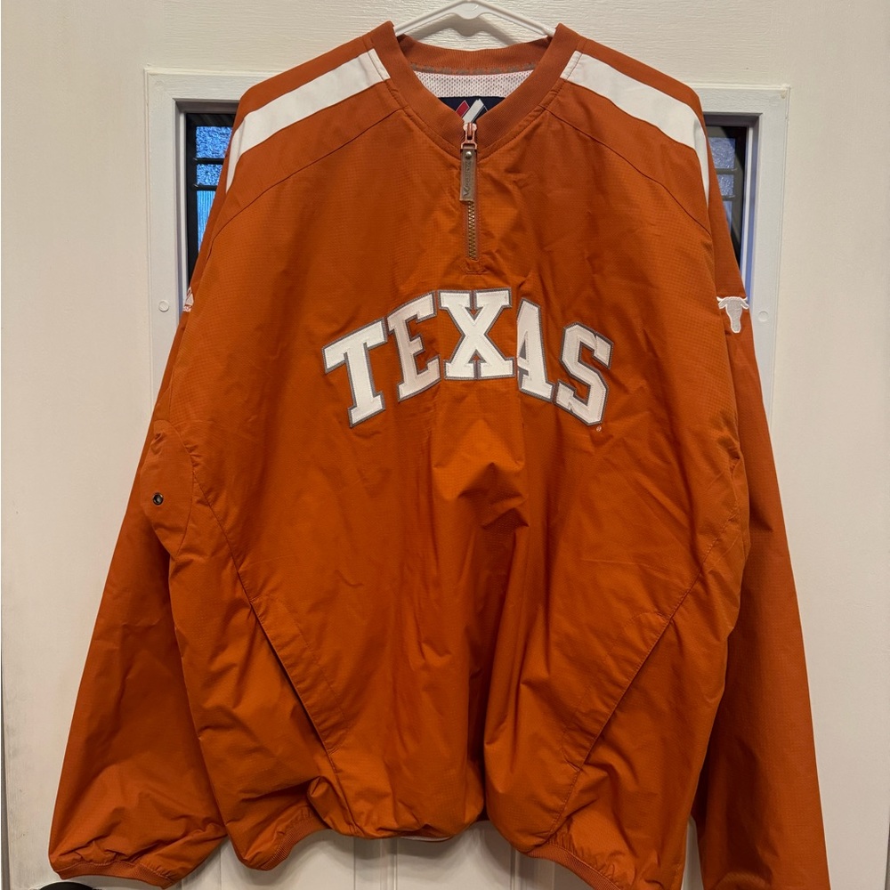 Texas longhorns Majestic quarter zip